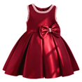 thumbnail image 4 of WhouRiu Girls Elegant Sleeveless Dress Wedding Birthday Party Gown Cute Bow Ruffle Princess Dresses, 4 of 8