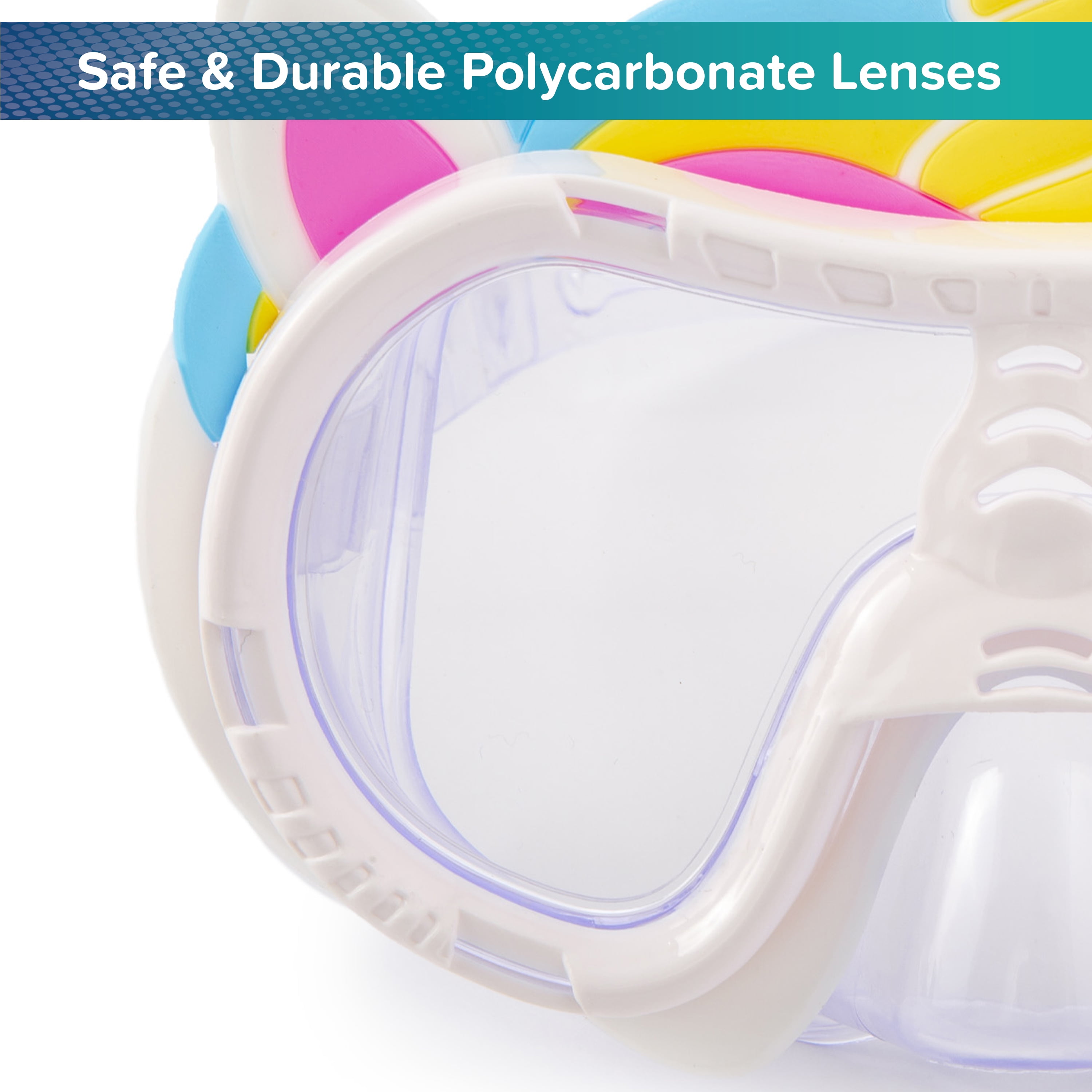 (2 pack) Dolfino Unicorn Swim Goggle Mask, Unisex