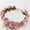 Pink, variant on Cuekondy Heardband for Women Bridal Flower Garland Headband Flower Crown Hair Wreath Halo Yellow Heardband