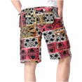 thumbnail image 3 of Birdeem Mens Plus Size Cargo Stripe Shorts Multi-Pockets Relaxed Summer Beach Shorts Pants, 3 of 3