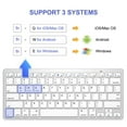 thumbnail image 4 of Nuevo Portátil Ultradelgado de 78 Teclas con Inalámbrico, Francés Baoblaze Teclado inalámbrico Bluetooth, 4 of 8