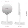 thumbnail image 3 of Nimomo Sensor Makeup Mirror Round Illuminated LED Light Bathroom Mirror Backlit Makeup Mirror, 3 of 7