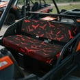 thumbnail image 3 of Uorisanigo UTV Seat Covers Set Non-Slip Seat Pad Cover Fit for Kawasaki Mule 4010 2009-2023 2025, Dustproof Red Bat Print Padded Protector Replacement UTV Accessories, 3 of 7