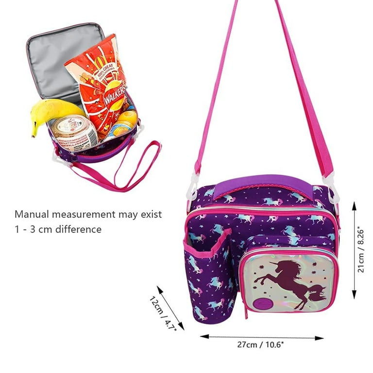 Kids Lunch Bag Thermal Insulated Cooler Bag School Nursery Lunch