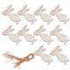 thumbnail image 3 of Adornos 10 Uds. Adornos De Animales De Madera Forma De Conejito Adorno Colgante Decoraciones De Pascua, 3 of 7