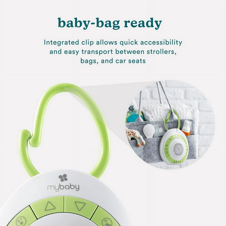 MyBaby Baby Sound Machine, White Noise Sound Machine for Baby, Travel and  Nursery. 4 Soothing Sounds, Integrated Clip, Small and Lightweight. Great