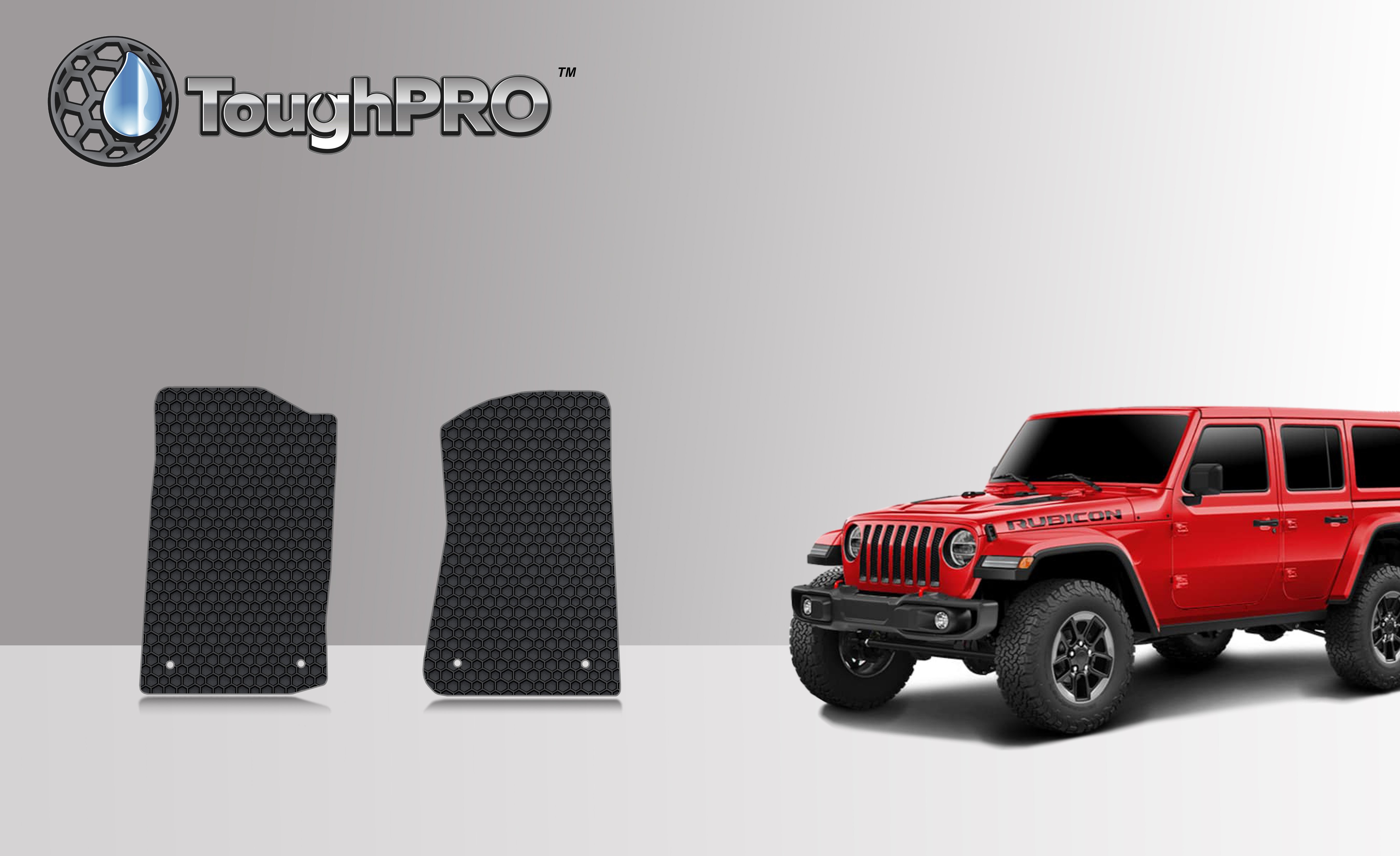 ToughPRO Floor Mat Accessories Two Front Mats Compatible with 2020 Jeep