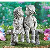- First Kiss Puppy Love Garden Sculpture