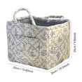 thumbnail image 2 of French Floral Laundry Basket, Lightweight Foldable Hamper with Sturdy Handles, Sweet Chic Storage Bin for Bedroom Bathroom and Dorm, Portable Cotton Fabric Clothes Organizer, 2 of 5