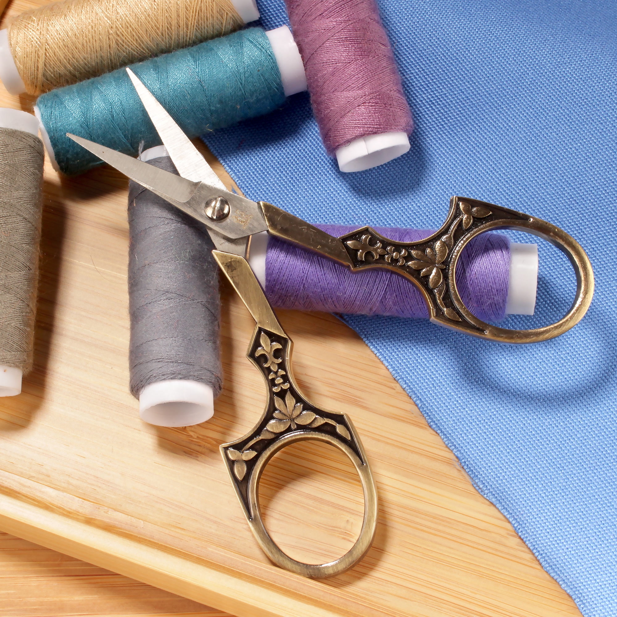 JubileeYarn Antique Style Heirloom Embroidery Craft Scissors - Copper - 10 Pairs