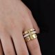 thumbnail image 3 of Noticias de moda apilables Anillos de joyería con incrustaciones de circonio de acero inoxidable anillo de números romanos Mujeres, 3 of 4