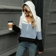 thumbnail image 7 of Oplxuo 2025 Fall Womens Hoodies Oversized Casual Fashion Sweaters Long Sleeve V Neck Knit Pullover Tops, 7 of 7