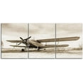 thumbnail image 2 of Vintage Airplane Aircraft Canvas Prints Wall Art Old Paper Airplane Pictures Canvas Artwork 3 Pieces Posters for Living Room Home Decor Stretched and Framed Ready to Hang, 2 of 6