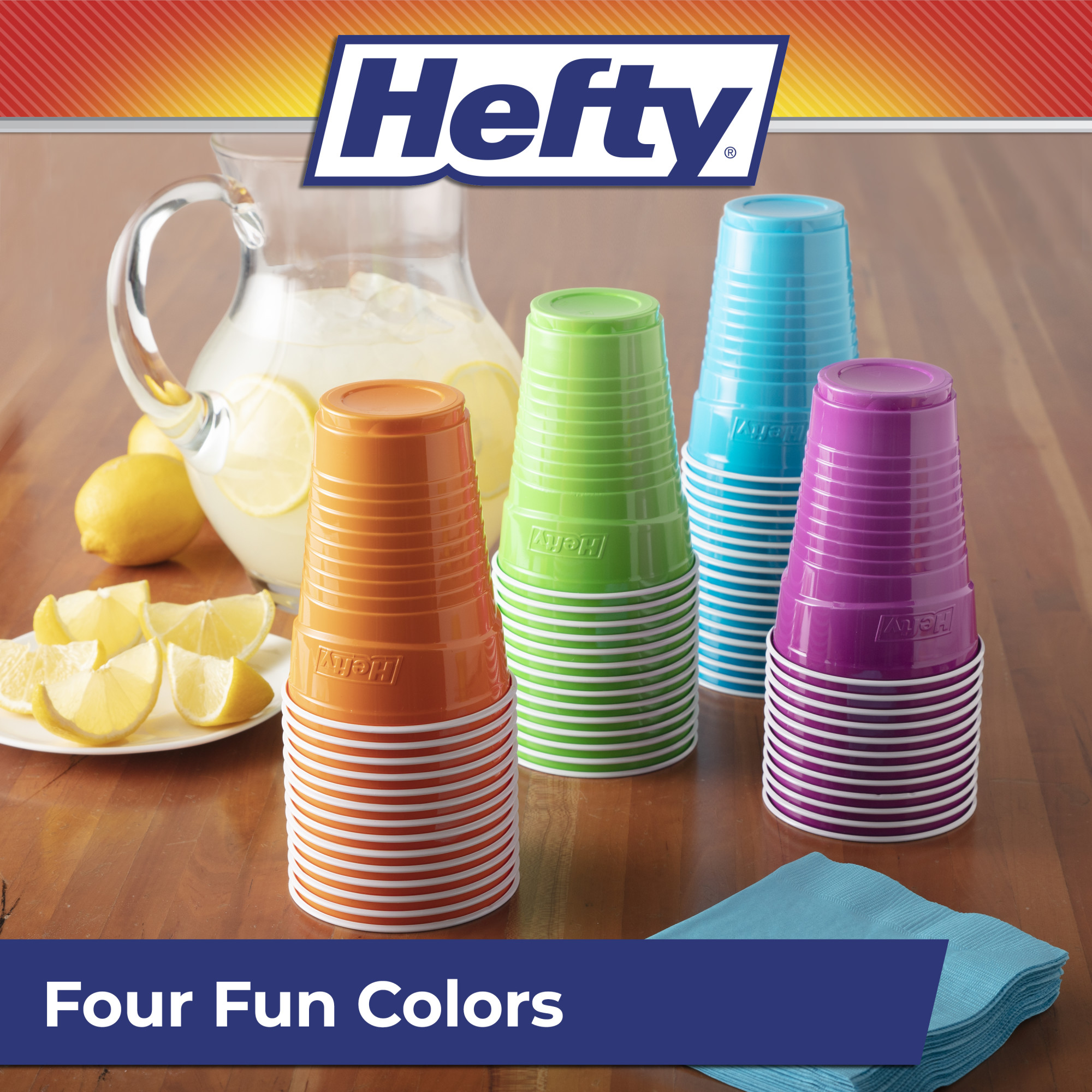 Hefty Party On 16 oz. Disposable Plastic Cups, 100 Count photo 5