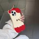 thumbnail image 2 of For iPhone 15 Pro Max Silicone Case Cute Eaten Apple Design Shockproof Phone Back Cover, 2 of 5