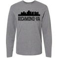 thumbnail image 3 of Inktastic Richmond Virginia City Skyline Long Sleeve T-Shirt, 3 of 5
