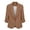 Coffee, variant on Girls Solid Color Blazer Jacket Kids Shawl Lapel Ruched 3/4 Sleeve One Button Casual Suit Coat Lightweight Dressy Outerwear for School Daily Wear(Coffee,8-9 Years)