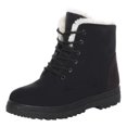 thumbnail image 1 of Botas de nieve OAVQHLG3B para mujer, botas de nieve de tacón plano para otoño e invierno, botas cortas de algodón para mujer, tallas grandes, 1 of 7