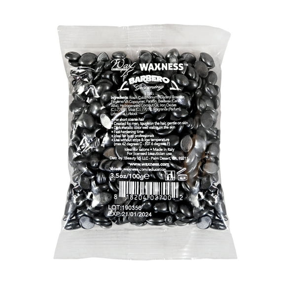 Waxness Wax Necessities Barbero Grooming Steel for Men Film Hard Wax Small Bag 100 g, 3.5 oz