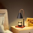 thumbnail image 3 of Lámpara de cera de fusión regulable, calentador de velas, quemador de aceite, difusor, portavelas, luz nocturna para iluminación de cabecera, yoga, SPA, decoración de hotel Negro Gloria Lámpara calentadora de velas, 3 of 9