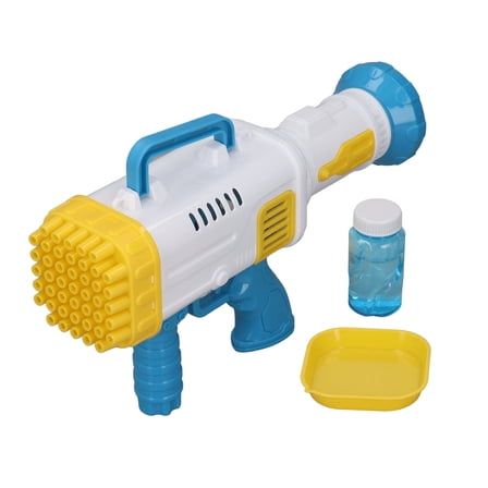 45 Hole Bubble Machine Interseting Many Bubbles Outdoor Toys Bubble Launcher for 3 Above Years Old Blue