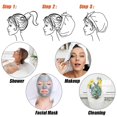 thumbnail image 3 of Luxury Shower Cap For Women, Waterproof Bowknot Bathing Caps, Reusable Shower Caps, Multi-functional Shower Cap, Home, 3 of 3