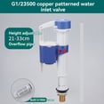 thumbnail image 4 of Accesorios Universales para Tanque de Agua de Inodoro, Válvula de Entrada de Inodoro 3500 G1/2, Componentes de Válvula de Agua de Parada de Inodoro con Flotador, 4 of 5