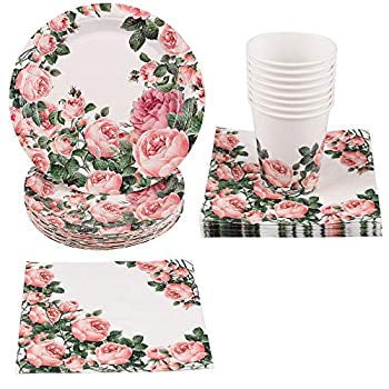 pretty paper plates and napkins
