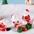 thumbnail image 4 of Nuevo muñeco de nieve navideño con diseño de anciano, micropaisaje, escena de nieve, caja de tren, calcetines navideños, pequeño regalo, campana, decoración de resina, 4 of 5