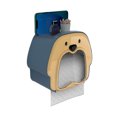 thumbnail image 1 of Dispensador de pañuelos de pared, bonito dispensador de pañuelos para colgar en la pared, multiusos, para baño, color azul y amarillo., 1 of 12