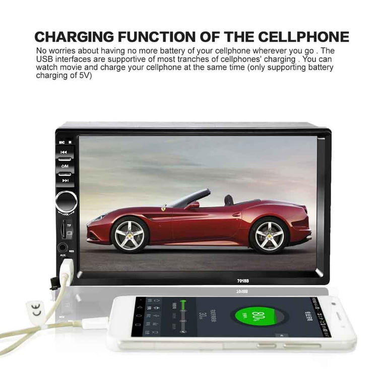 7018B 7 Inch Bluetooth V2.0 Car Audio Stereo Touch Screen MP5 