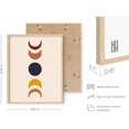 thumbnail image 3 of HAUS AND HUES Mid Century Modern Wall Art Boho Wall Decor - Set of 3 Sun Art Print Boho Wall Prints Mid Century Decor | Boho Posters and Prints Moon Wall Art Mid Century Modern (Beige Framed, 11x14, 3 of 6