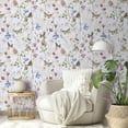thumbnail image 3 of Abyssaly Floral Peel and Stick Wallpaper 17.3"×118" White Removable Self-Adhesive Vinyl Wall Paper for Home Decor, 3 of 9