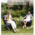 thumbnail image 3 of Bellefurn Luxury Patio Swivel Rocker Chairs Wicker Rocking Chair,Outdoor Swivel Chairs Set of 2,Swivel Glider Lounge Chairs for Patio Balcony,Porch,Garden, 3 of 11