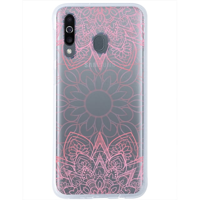 Funda Para Galaxy M30 Mandalas Rosas, Uso Rudo, InstaCase Protector para Galaxy M30 Antigolpes, Case Mandalas Rosas