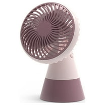 Needhep Quiet Bladeless Fan With Remote,Small Room Fan, Portable Wireless Fan, Mini Fan Portable, Foldable Portable Fan (Wine)