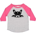 thumbnail image 3 of Inktastic Peeking French Bulldog Boys or Girls Toddler T-Shirt, 3 of 5