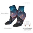 thumbnail image 6 of Fuzoiu Night Sky Wolf Print Adult Socks, Crew Moisture-wicking Socks, Unisex Cushion Crew Socks,Casual Sports Ankle Socks, 6 of 7