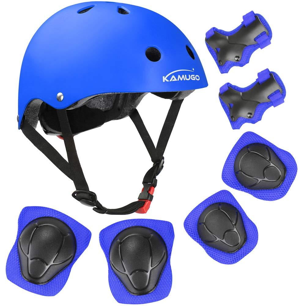 KAMUGO Kids Bike Helmet，Toddler Helmet Adjustable Bicycle Helmet