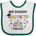 thumbnail image 3 of Inktastic My Daddy Graduated and I'm Super Proud Boys or Girls Baby Bib, 3 of 4