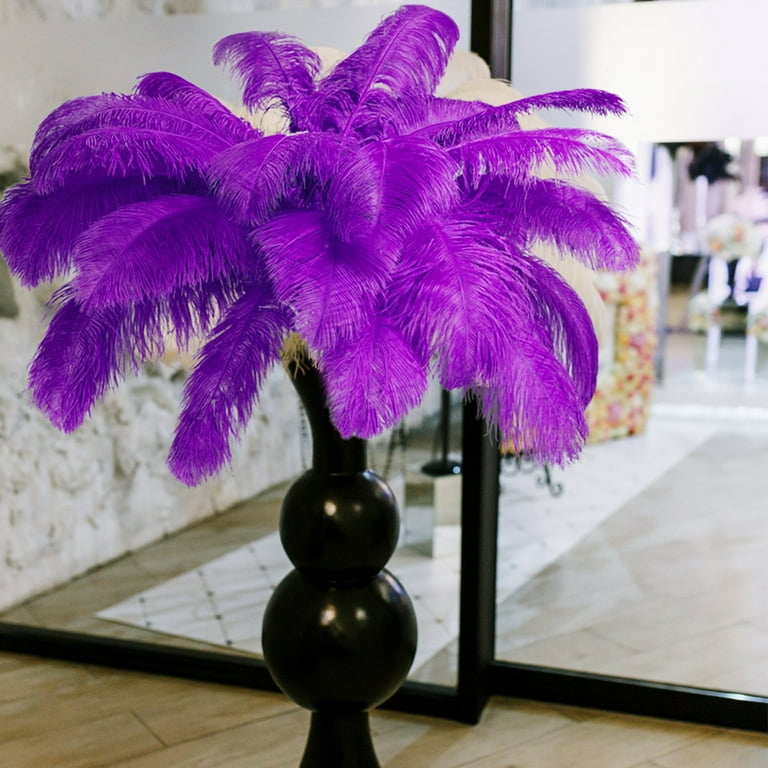 Wholesale 50 PCS/lot beautiful Light purple ostrich feathers 24-26 inch /  60-65 cm stage celebration DIY feathers decoration - AliExpress