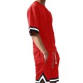 thumbnail image 3 of Ma Croix Mens Mesh Shirt Short Sleeve T-Shirt Urban Fashion Hip Hop Crew Neck Tee Sports Activewear, 3 of 5