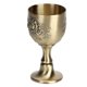 thumbnail image 1 of Copa de vino vintage en relieve de metal europeo Copa arte, 1 of 8