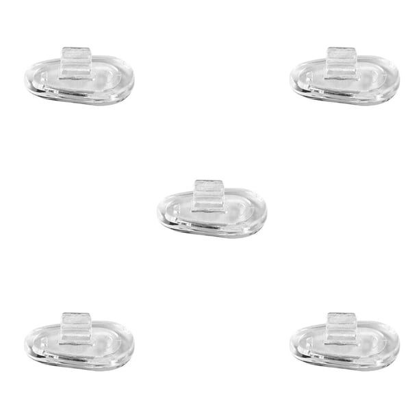 Minnieouse Almohadillas nasales de silicona ovaladas, 5 pares, tornillo de presión, tornillo de aire transparente, ligero, compacto para reemplazo de Type2 Minnieouse CBP289254