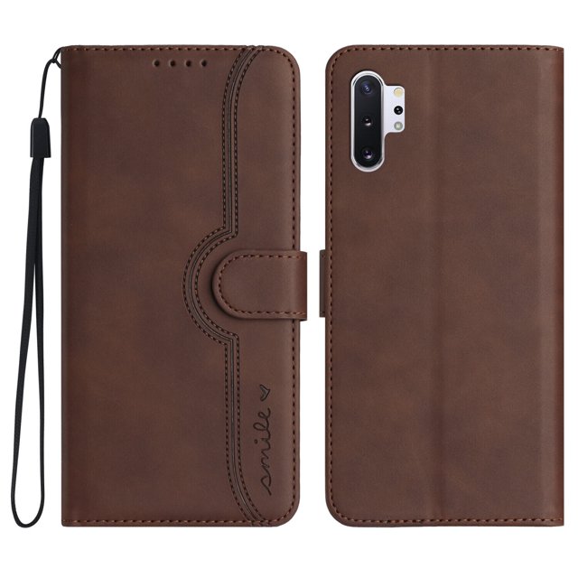 Compatible with Samsung Galaxy Note 10 Plus Case Premium PU Leather Wallet with Built-in Magnet Cover