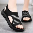 thumbnail image 4 of MKLEKYY Sandalias de Plataforma para Mujer Sandalias de Punto Cómodas y Transpirables para Mujer Con Plataforma y Tacón de Cuña para Caminar y Uso Informal, 4 of 5