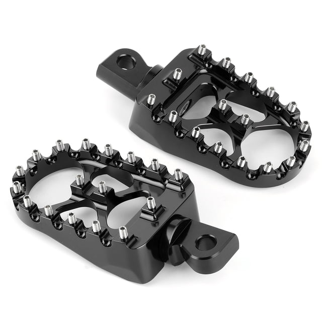 Pedal universal para reposapiés de motocicleta de 10 mm de diámetro de instalación CNC de aleación de aluminio apto para DynaBlack