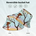 thumbnail image 2 of Honeii African Women in Mountain Landscape for Unisex Bucket Hat Waterproof Rain Hat Reversible Shiny Rave Bucket Hat for Concert Festival Boonie Cap, 2 of 6