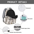 thumbnail image 4 of Yellow Sunflower Print Ergonomic Backpack - Waterproof & Spacious for School & Travel, 4 of 6