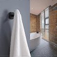 thumbnail image 5 of Ganchos para toallas de baño, ganchos de pared para abrigos, gancho resistente negro mate para batas de baño, para puerta de armario., 5 of 5